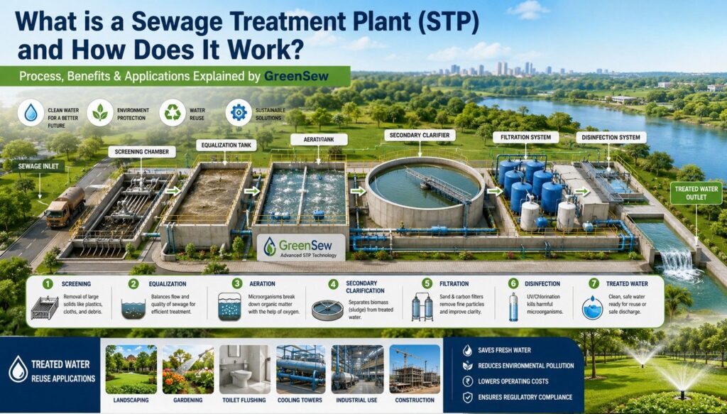 What is a Sewage Treatment Plant (STP) and How Does It Work? Process, Benefits & Applications
