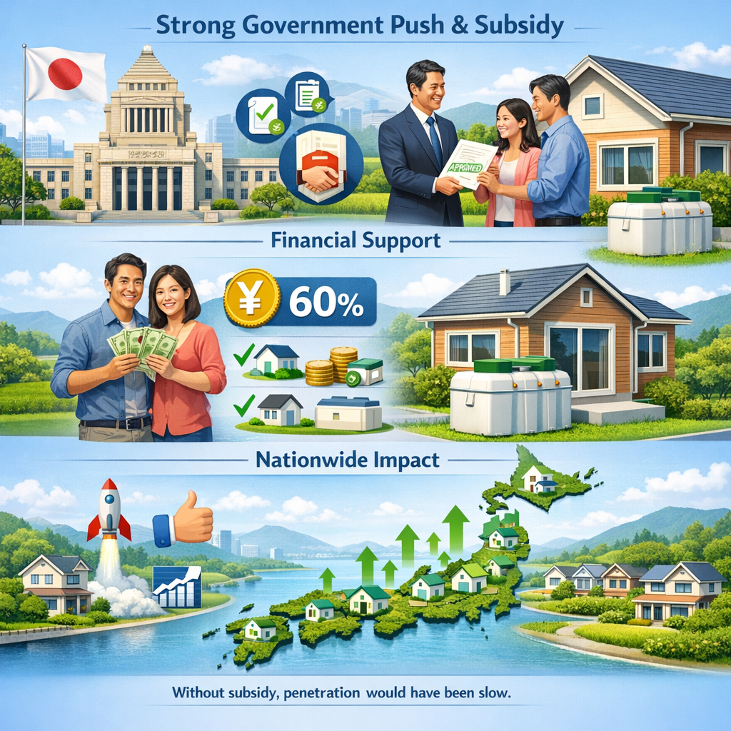 strong government push & subsidy