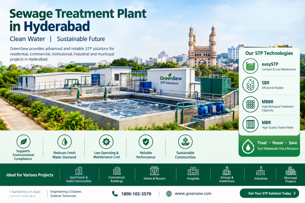 Sewage Treatment Plant in Hyderabad: Complete Guide to STP Solutions, Technologies, Cost & Water Reuse